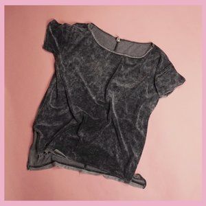Free People Washed Velvet Tee